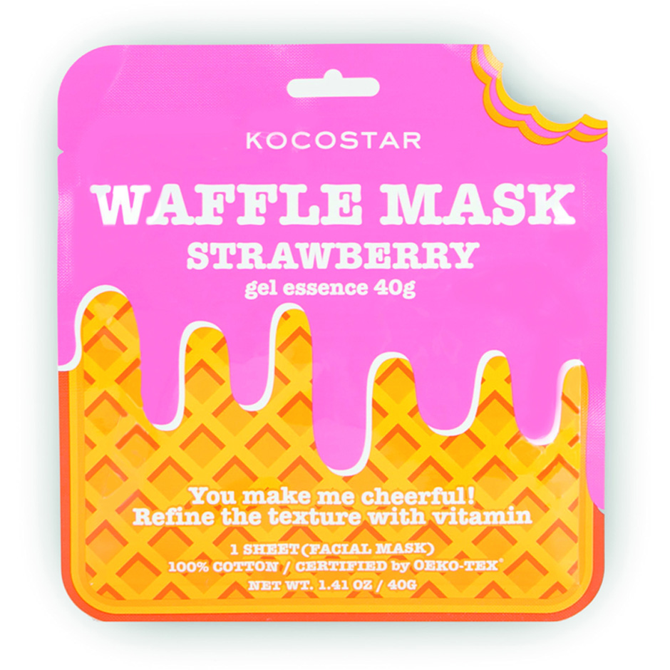 Waffle Mask Strawberry