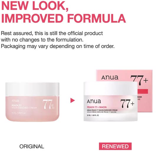 Peach 77% Niacin Enriched Cream