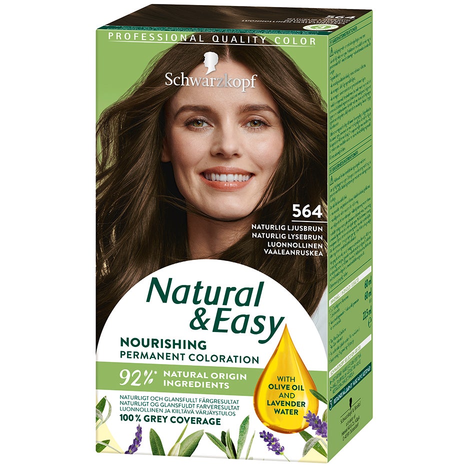 Natural & Easy 523 Ljus Isblond,  Schwarzkopf Alla hårfärger