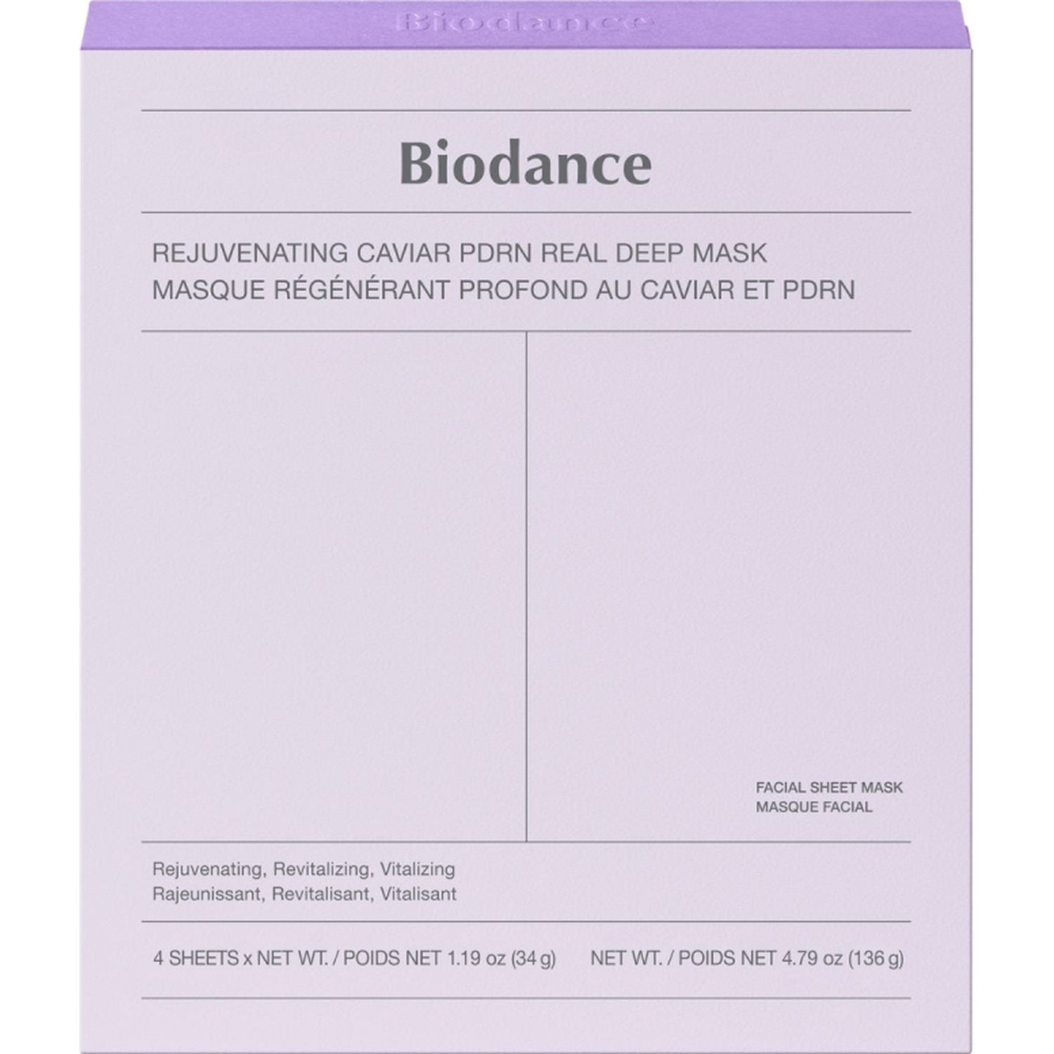 Biodance Biodance Rejuvenating Caviar PDRN Real Deep Mask 4 pcs parfym