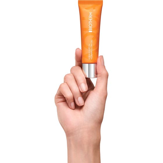 Biotherm Aquasource Vitamin Glow Gel 30 ml lystergivande dagkräm med krämig orange gelkonsistens