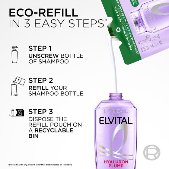 Elvital Hyaluron Plump Shampoo For Dehydrated Hair
