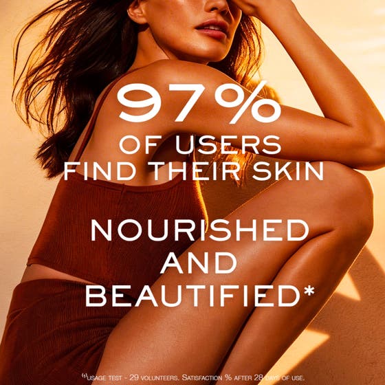 Nuxe Huile Prodigieuse 50 ml ansiktsolja torr hud anti-aging i en rektangulär glasflaska med glänsande guldkork.