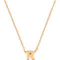 Gold Plated Initial R Necklace Giftbox