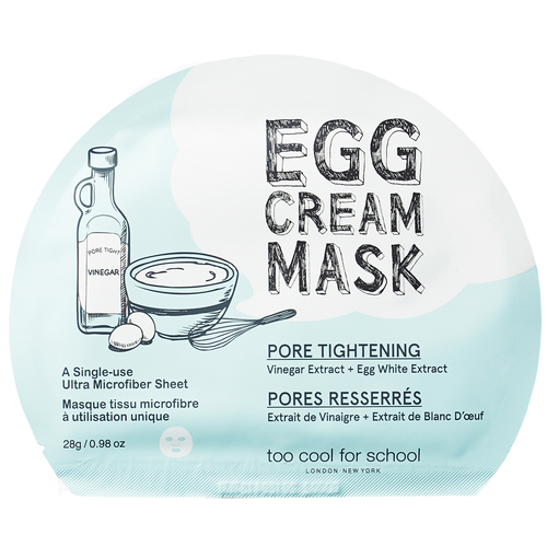 TooCoolForSchool Egg Cream Mask Pore Tightening