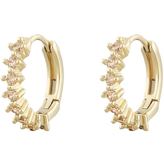Nuit small ring ear gold/champagne