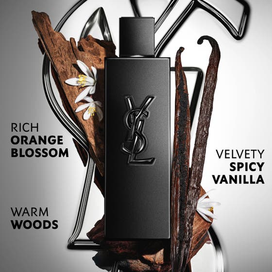 Yves Saint Laurent MYSLF Le Parfum 40 ml herrparfym i mattsvart flaska med noter av apelsinblomma trä och vanilj