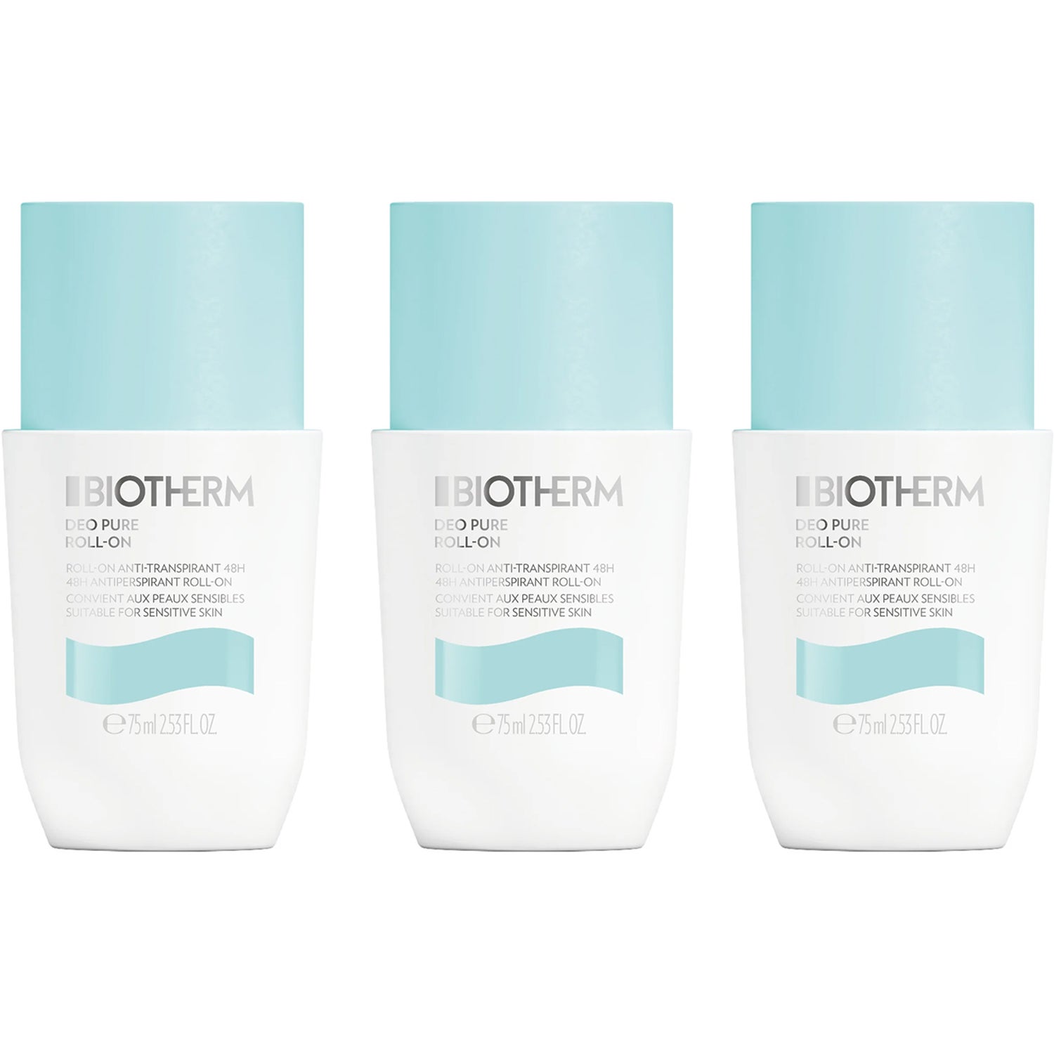 Biotherm Deo Pure Roll-On 3 x 225 ml