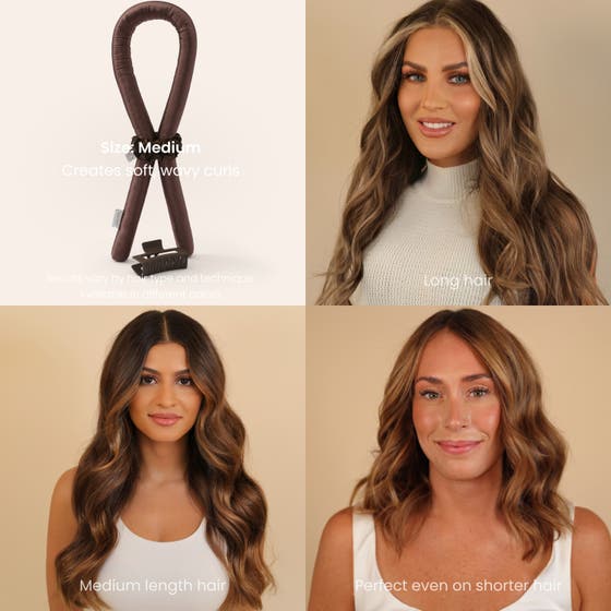 Heatless Curls in Mulberry Silk Small