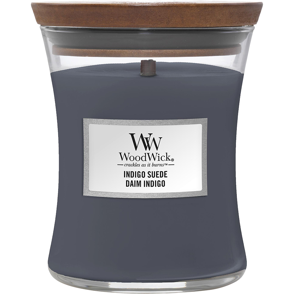 Indigo Suede, 275 g WoodWick Doftljus