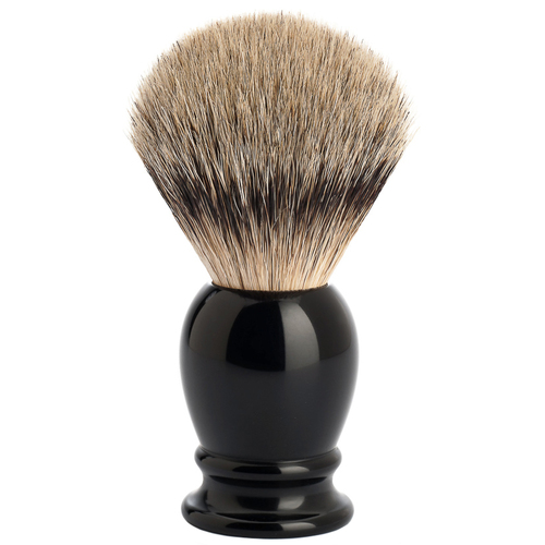 MÜHLE Classic Silvertip Badger Brush, Resin Black
