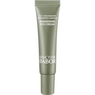 Doctor Babor Cleanformance Awakening Eye Cream 15 ml lystergivande ögonkräm mörka ringar i grön tub med vit kork
