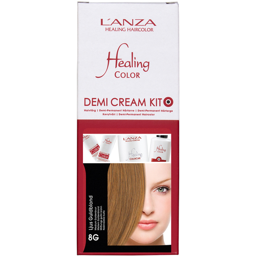 L'ANZA Healing Color Demi Cream Kit, 8G Ljus Guldblond