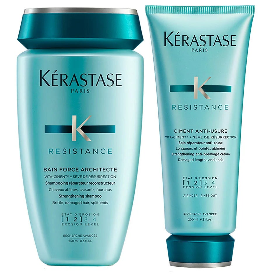 Kérastase Resistance Duo Shampoo 250 ml & Conditioner 200 ml - 450 ml