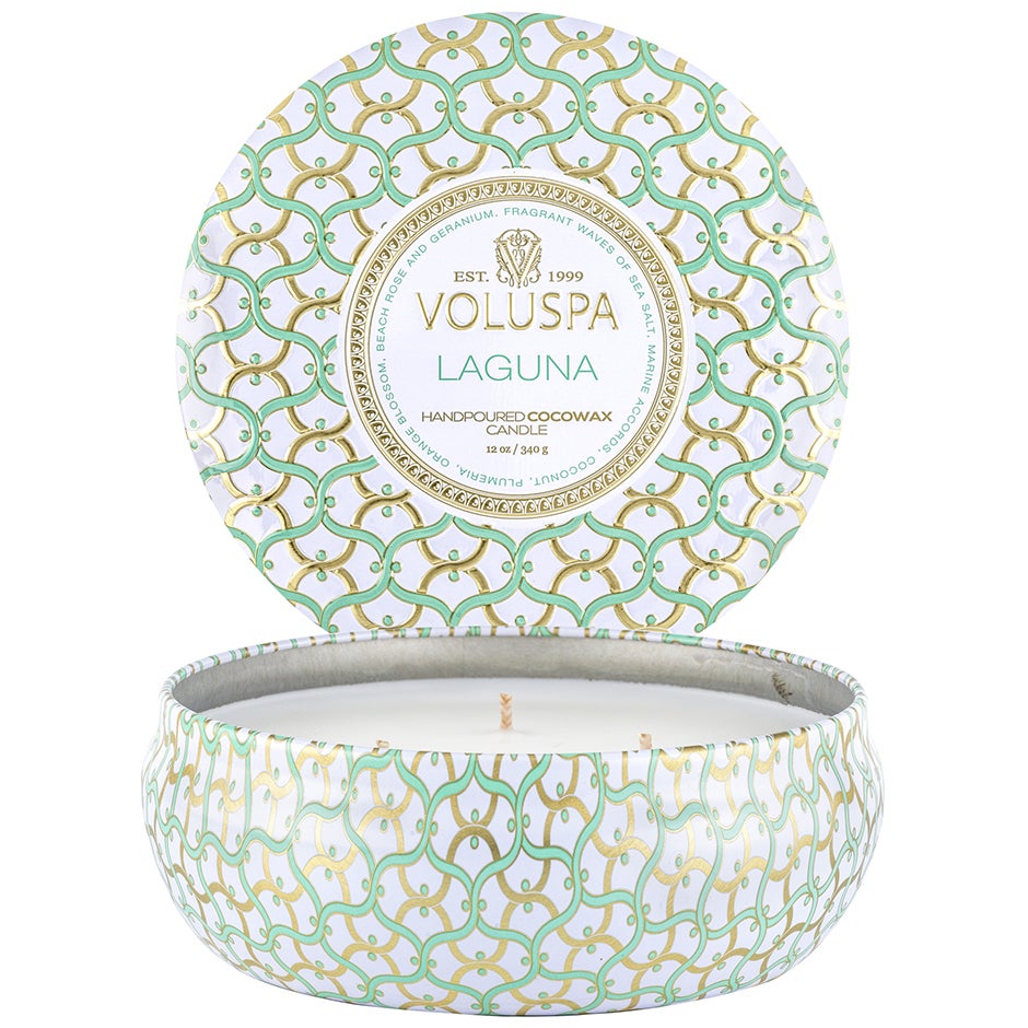 Voluspa 3-Wick Tin Candle Laguna - 340 g