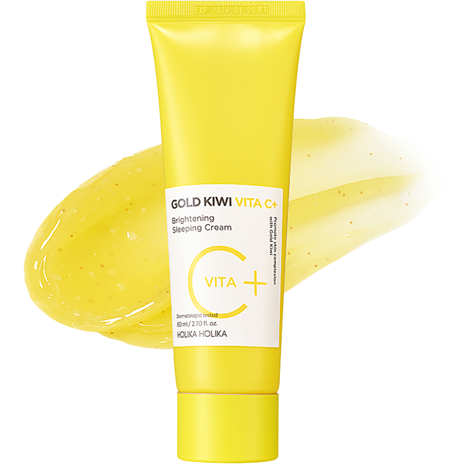 Gold Kiwi Vita C+ Brightening Sleeping Cream, 80 ml Holika Holika Ansiktskräm