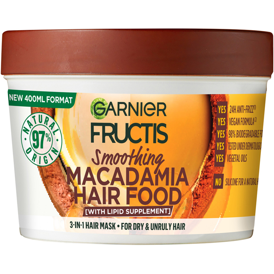 Fructis Hair Food Macadamia Mask 400 ml Garnier Hårinpackning