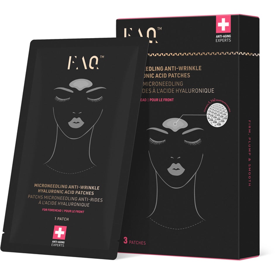 FAQ Swiss Microneedling Anti-Wrinkle Hyaluronic Acid Patches For Forehead - 3 pcs