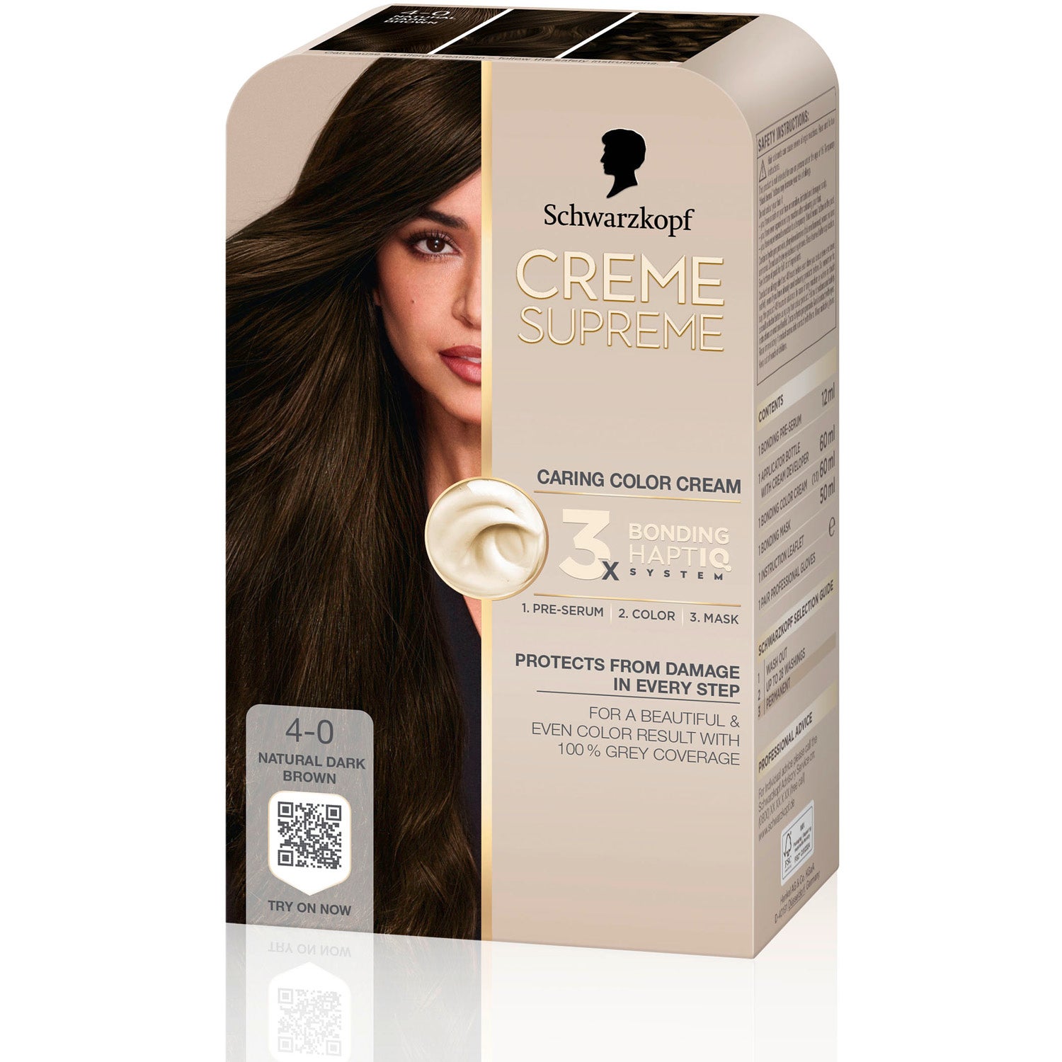 Schwarzkopf Schwarzkopf Creme Supreme 4-0 Natural Dark Brown - 1 pcs parfym