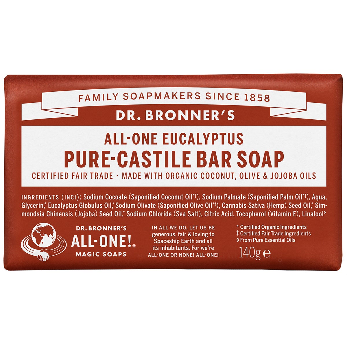 Dr-Bronner's Magic Soaps All-One Hemp Eucalyptus 140 g