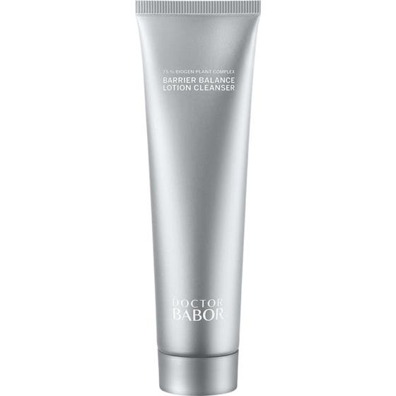 Doctor Babor Barrier Balance Lotion Cleanser 200 ml rengöringslotion i en stilren silvergrå tub.
