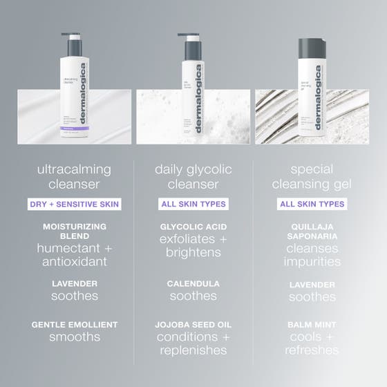 Dermalogica UltraCalming Cleanser 500 ml mjuk krämig textur för daglig rengöring reaktiv hud