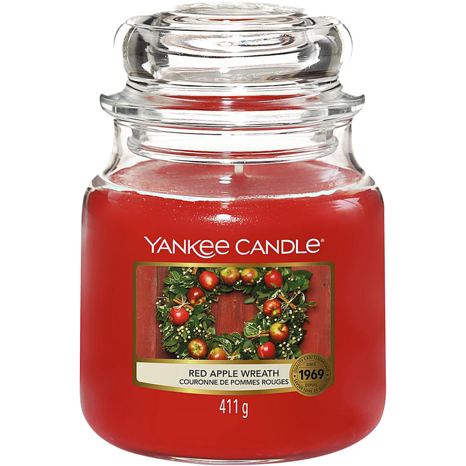 Red Apple Wreath, 411 g Yankee Candle Doftljus