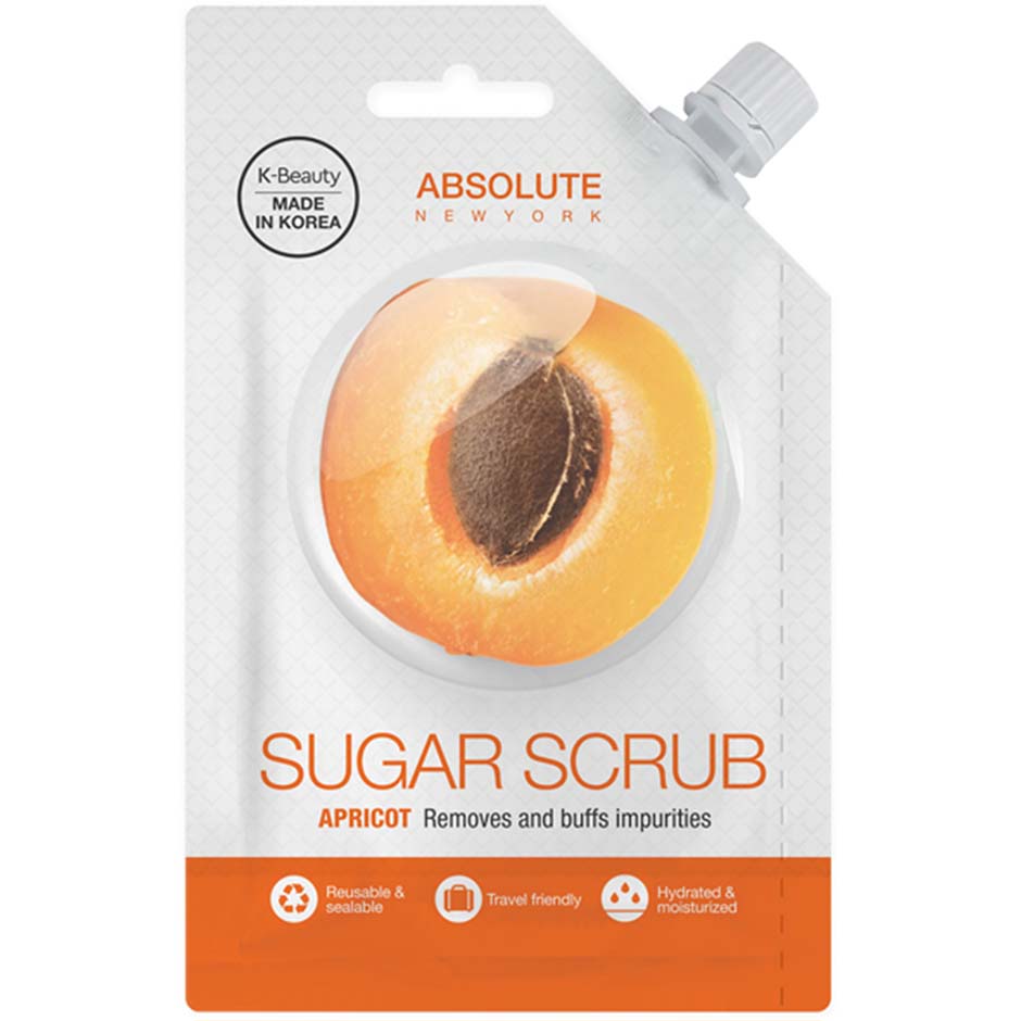 Spout Apricot Sugar Scrub, 25 g Absolute New York Ansiktspeeling