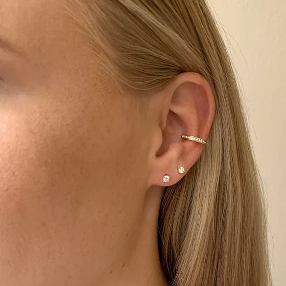 Later Small Cuff Ear Gold/Clear