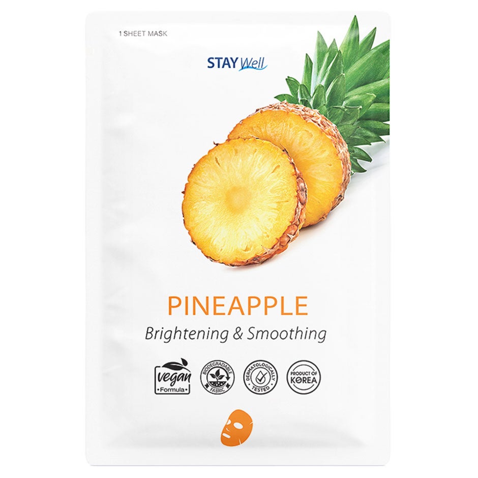Stay Well Vegan Sheet Mask Pineapple 1pcs