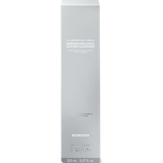 Babor Barrier Balance Lotion Cleanser 150 ml rengöringslotion i ljusgrå ytterförpackning för babor hudbarriär.