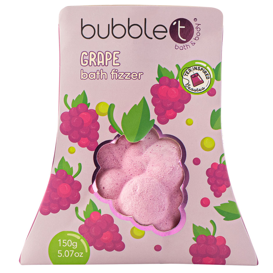 Fruitea Grape Bath Fizzer, 150 g BubbleT Badskum & Badsalt