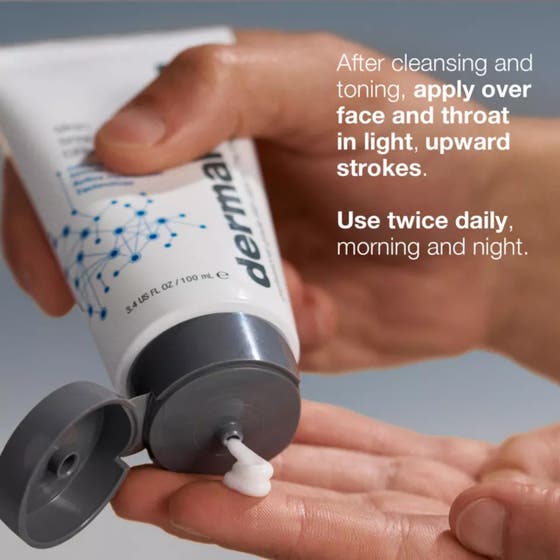 Dermalogica Skin Smoothing Cream 50 ml återfuktande ansiktskräm visar en fyllig vit krämig textur för hudslätning