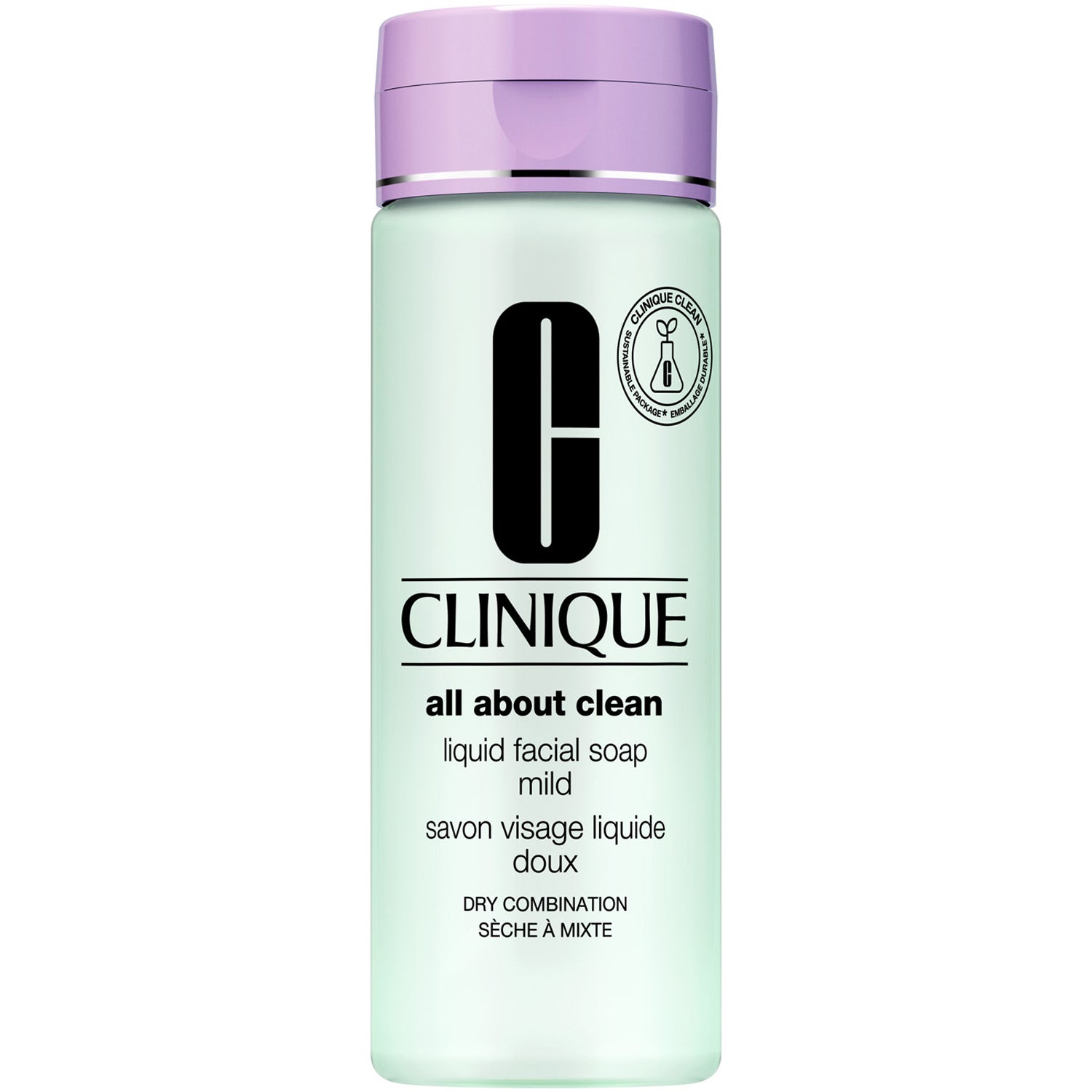 Clinique All About Clean Liquid Facial Soap Mild Dry Combination Skin