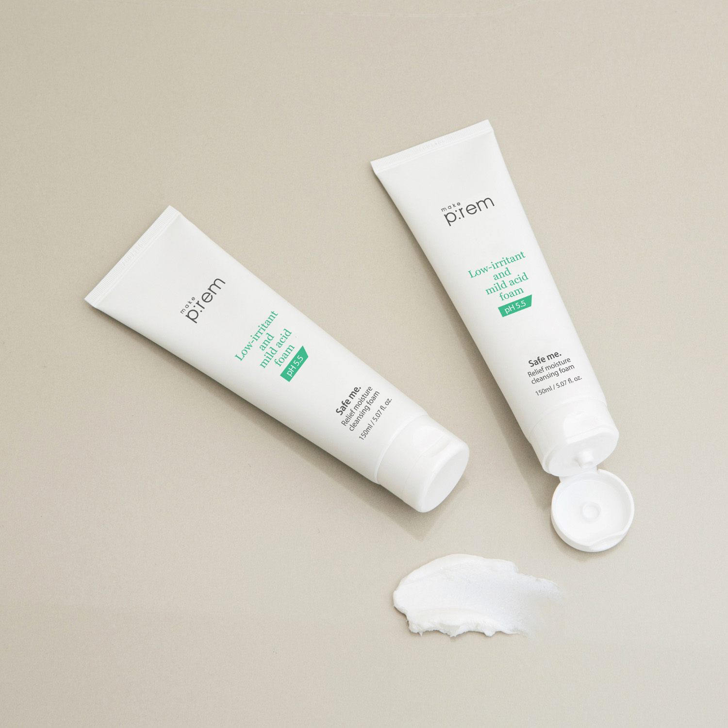 Safe Me. Relief Moisture Cleansing Foam