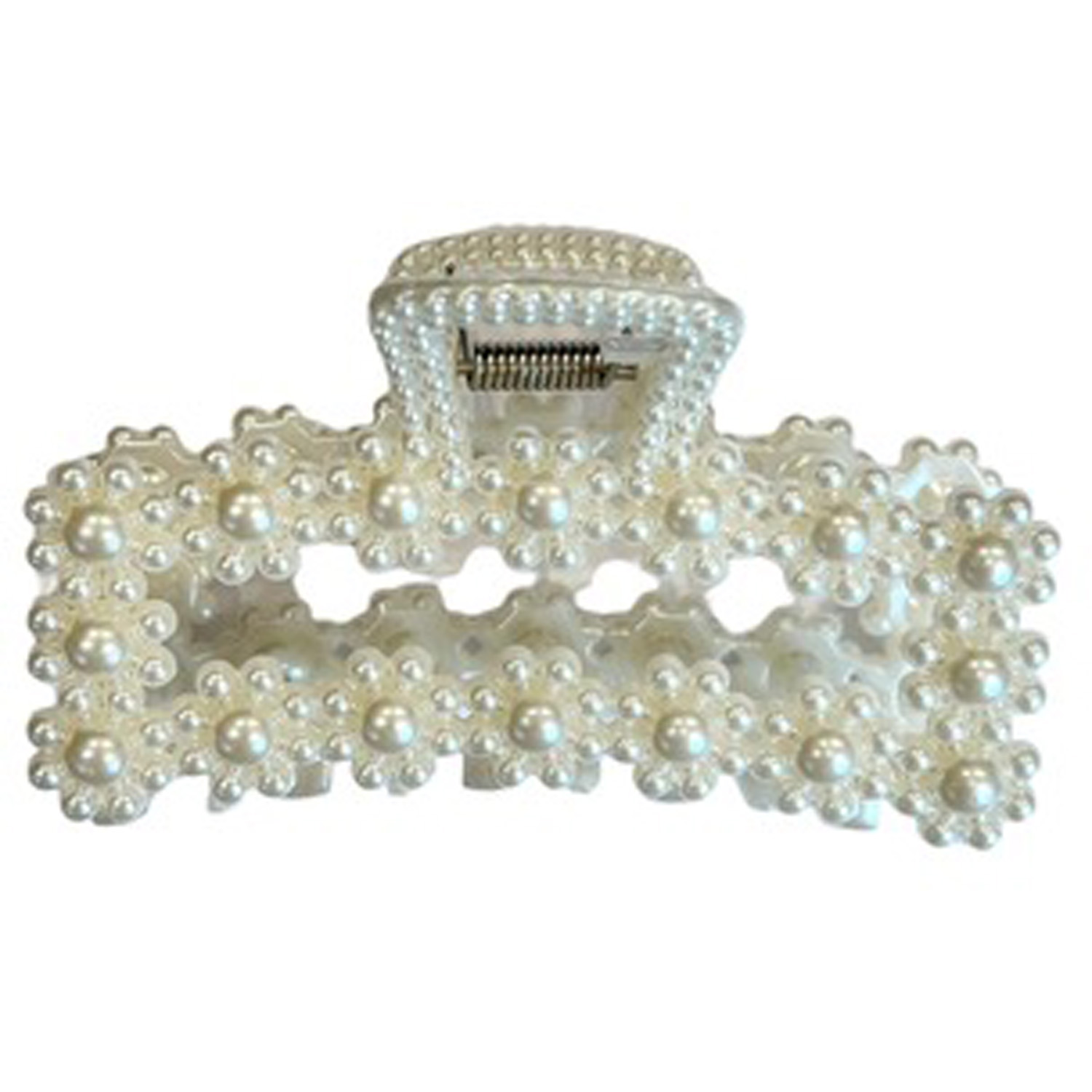 Vintage Pearl Hair Claw Square