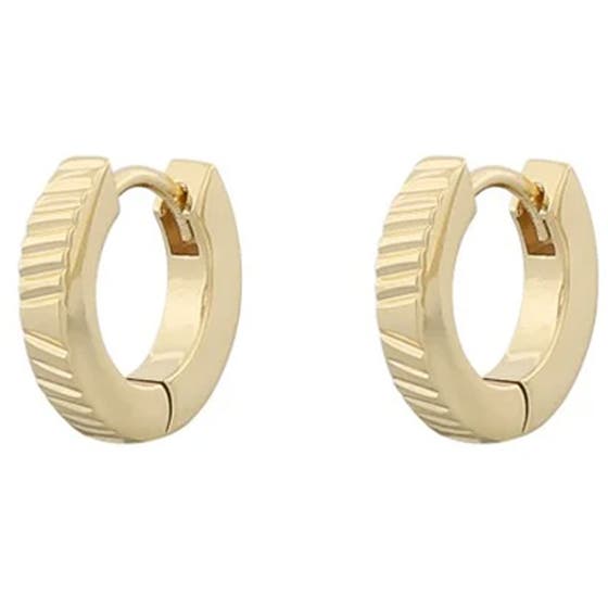 Ray small ring ear plain gold