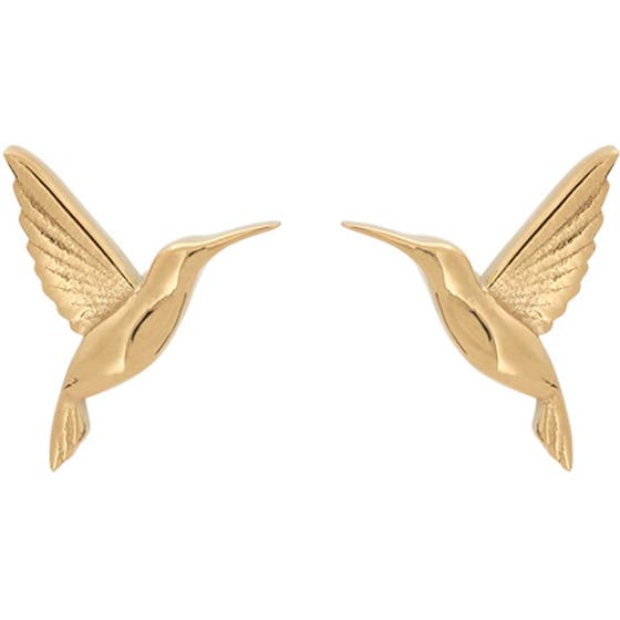 HummingBird Studs Gold