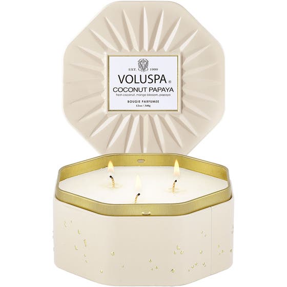 Vermeil Coconut Papaya Candle