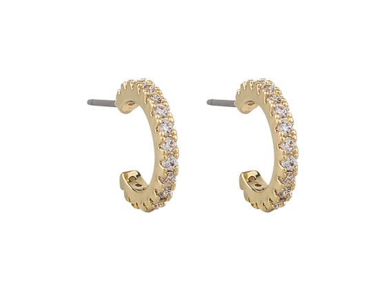 Clarissa Small Oval Ear Gold/Clear