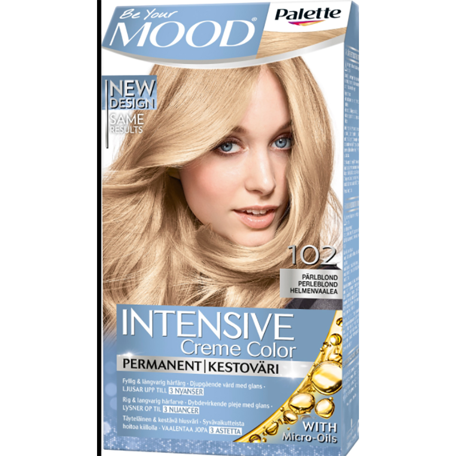 Mood Haircolor 102 Pärlblond, No. 102 Pearl Blonde MOOD Hårfärg