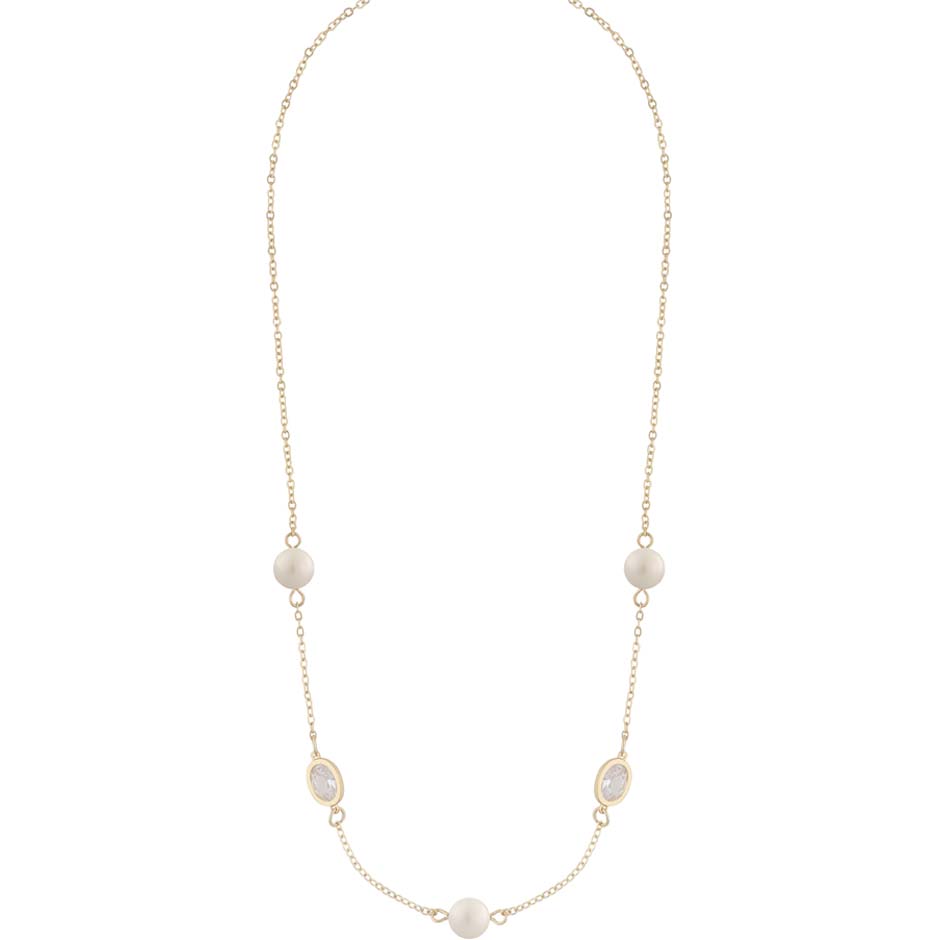 Sunday chain neck 42 gold/white