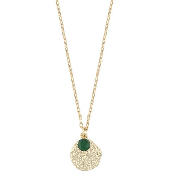 London pendant neck 45 gold/green