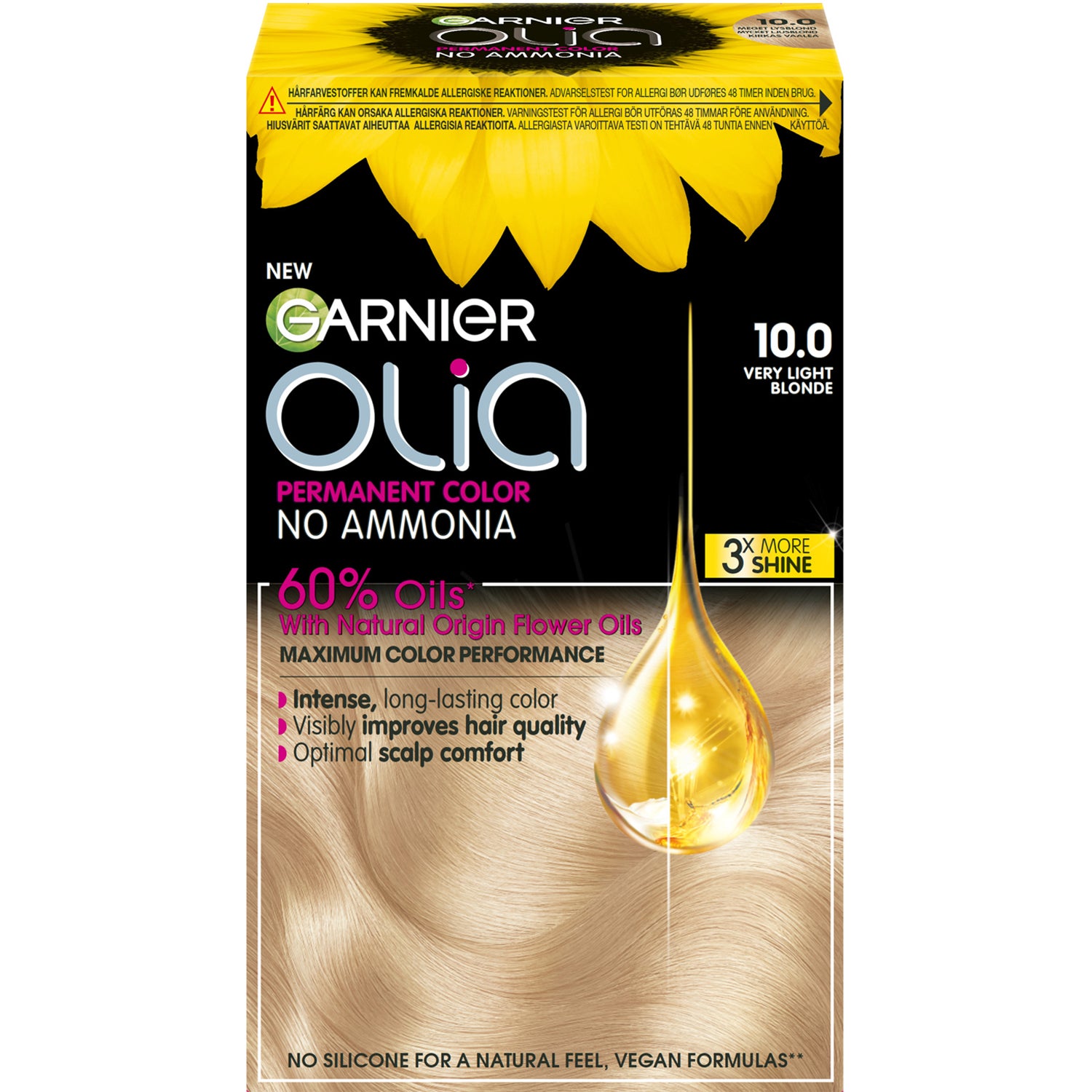 Olia 1.0 Night Black,  Garnier Alla hårfärger
