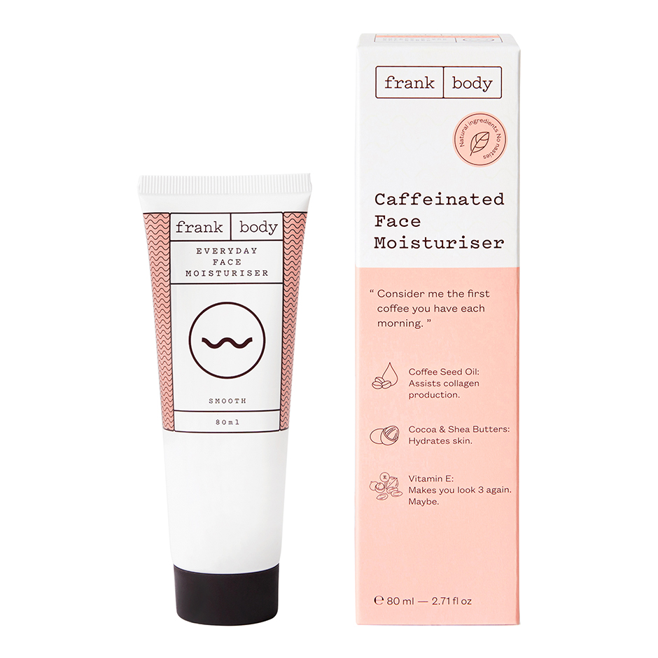 Caffeinated Face Moisturiser 80ml, Frank Body Dagkräm