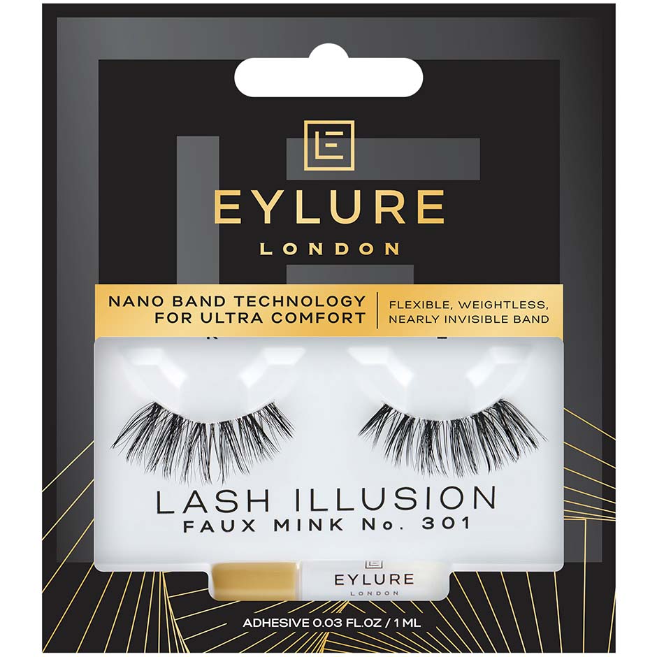 Lash Illusion No 301 Lashes, 1 ml Eylure Lösögonfransar