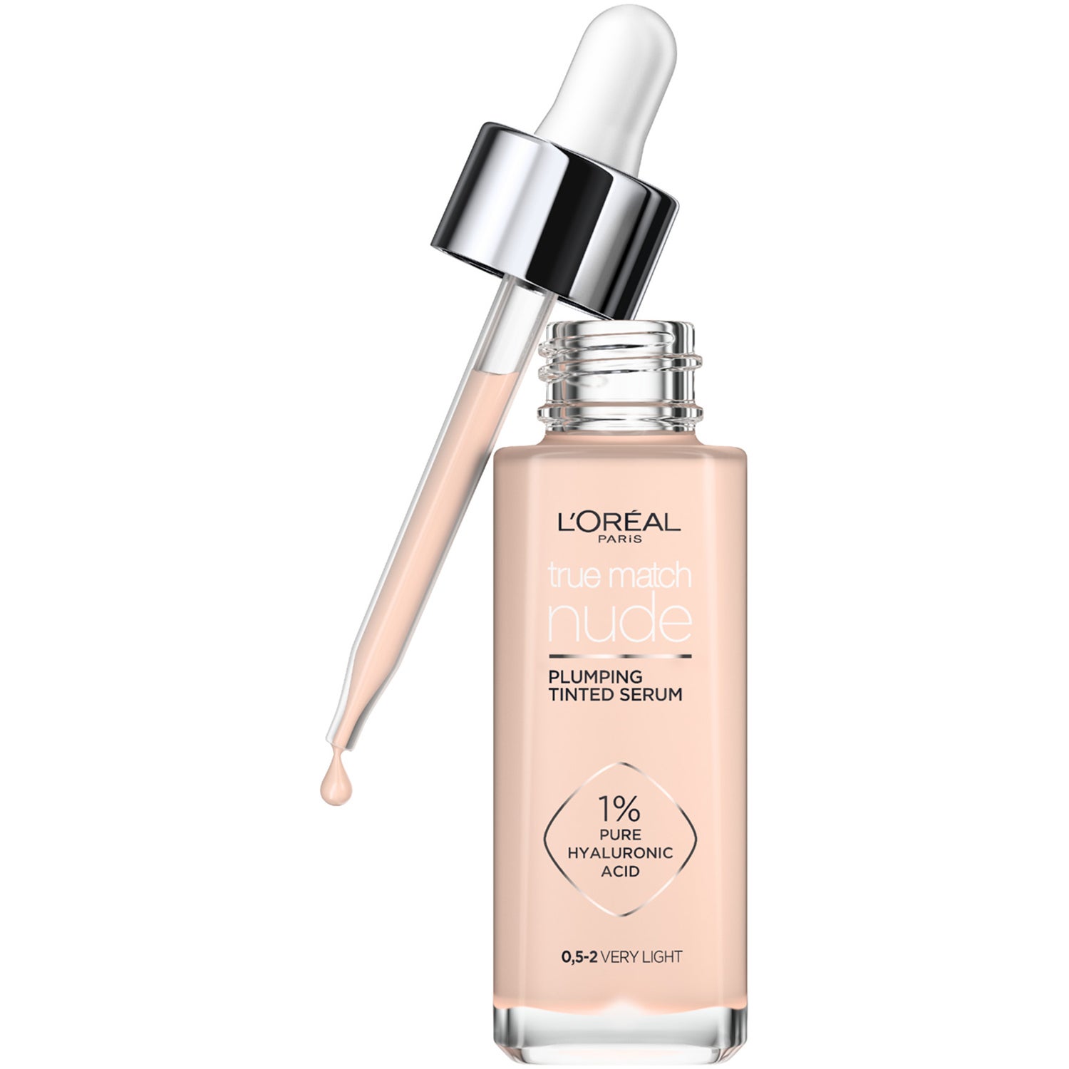 L'Oréal Paris True Match Nude Plumping Tinted Serum 0,5-2 Very Light - 30 ml