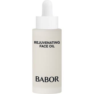 Babor Rejuvenating Face Oil 30 ml strålande ansiktsolja anti-age i en vit frostad glasflaska med pipettkork.