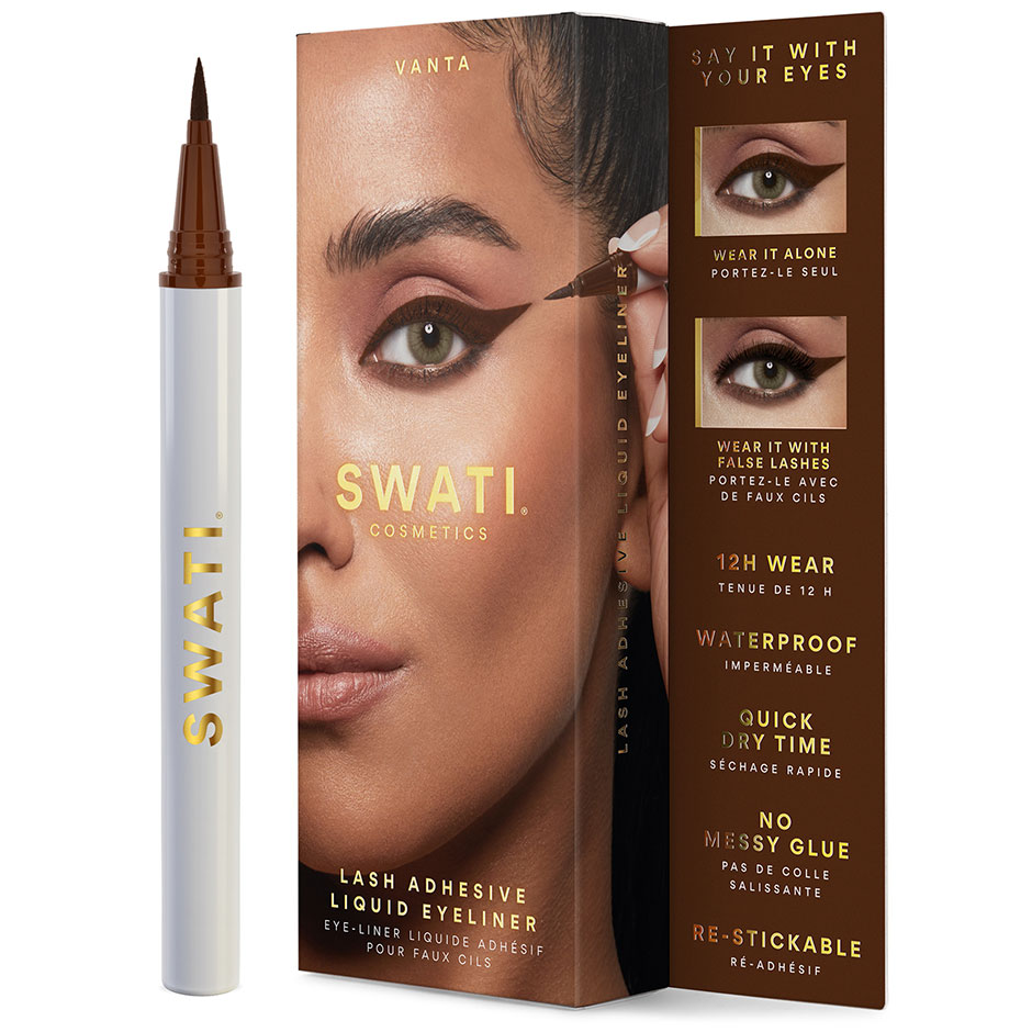 Lash Adhesive Liquid Eyeliner Vanta, SWATI Cosmetics Lösögonfransar