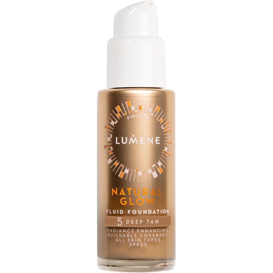 Lumene Natural Glow Fluid Foundation SPF20 5 Deep Tan - 30 ml